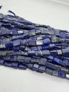 Perles de pierres précieuses naturelles en lapis-lazuli, forme roulée, 10-15 mm, brin de 16 pouces, fabricant, fournisseur, vente en gros, perles pour la fabrication de bijoux - Product Image 3