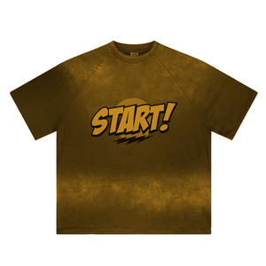 Camiseta Oversize Personalizada con Lavado Ácido, Unisex, Estilo Urbano Vintage, Algodón Premium, Fabricante OEM de Marca Privada, Camiseta con Lavado Vintage - Product Image 3