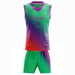 Ensemble d'uniformes de basketball sublimés personnalisés pour hommes – Maillot sans manches à col en V et short assorti pour les équipes et les joueurs de club - Product Image 6