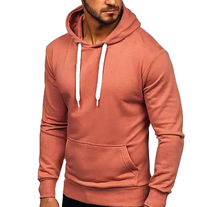 Sudadera con Capucha para Hombre, Color Sólido, Corte Regular, Tejida, Informal, con Bolsillo, para Invierno, 100% Algodón, Antiarrugas - Product Image 1