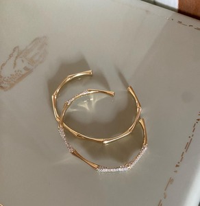 18K Gold Sterling Silver Lab Grown Diamond Cuff Bangle <b>Bracelet</b> 2ctw Round Brilliant Cut Pave <b>Stacking</b> Sale - Product Image 6