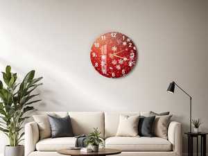 Reloj de Pared Redondo de Resina Moderno y Grande con Diseño de Copos de Nieve y Aspecto Antiguo para Sala de Estar, de Una Sola Cara - Product Image 6
