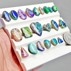 Opale Sterling, Opale Monarch, Opale Synthétique, Opale de Feu, Opale Cabochon, Pierre Précieuse Opale, Opale Multi-Feu, Pierre Opale Éclatante, Opale Cabochon Éclatante - Product Image 5
