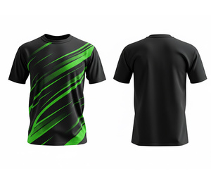 T-shirts personnalisés par sublimation pour la salle de sport et la course à pied |   Tailles pour hommes, femmes et jeunes |   Vêtements de sport légers et à séchage rapide - Product Image 1