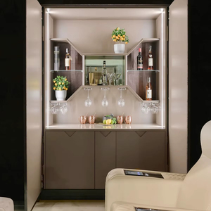 Mueble Bar de Diseño Solviera, Mueble Premium para Almacenamiento de Licores con Estantes y Racks - Product Image 1