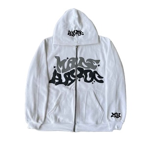 Sudadera con capucha personalizada con cremallera para hombre, informal, de manga larga y hombro caído, tela de algodón 100% y bolsillos laterales, capucha con cremallera para hombre - Product Image 5
