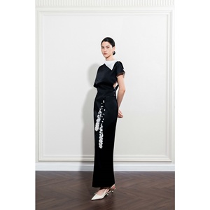 New Arrival Modern Blouse Women <b>Tops</b> ODM NAYAN SILK-SATIN <b>TOP</b> MISSION SATIN Short Sleeve Spring/Summer Women's Blouses & Shirts - Product Image 4