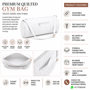 Bolsa de Gimnasio de Algodón Hecha a Mano, Bolsa de Viaje con Correa de Hombro Ajustable, Bolsa Deportiva Ligera, Venta al Por Mayor, OEM, Duradera - Product Image 6