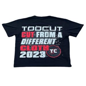 Camiseta OEM personalizada de algodón 100% de alta calidad para hombre, camiseta de verano en relieve con patrón sólido, tela de Jersey, diseño en blanco, secado rápido - Product Image 1