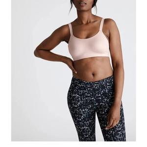 Sujetador sin costuras con copa completa para mujer, ajuste cómodo, espalda cruzada, rosa, tejido de punto, elastano, nailon, lavable a máquina - Product Image 6