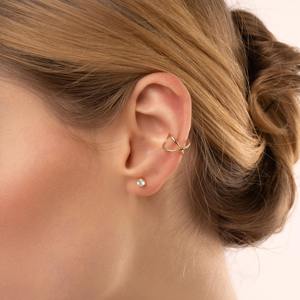 Pendientes de Oreja de Oro de 9K, 10K y 14K, Sin Perforación, Minimalistas, Elegantes, para Uso Diario, Regalo para Mujeres y Niñas - Product Image 6