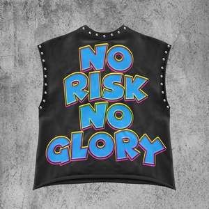 Camiseta sin mangas para hombre, estilo casual, 100% algodón pesado, para gimnasio y entrenamiento, con lavado ácido, estampado DTG del logo, corte holgado - Product Image 4