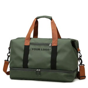 Sac de sport personnalisé avec logo, sac de voyage pour femme, grand sac de voyage avec compartiment pour chaussures et poche imperméable - Product Image 1