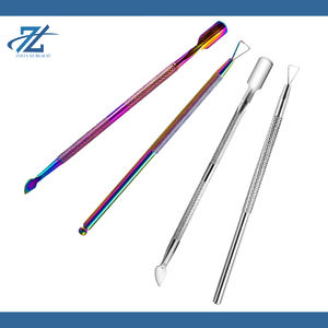 Empujador de Cutículas Profesional Ecológico y Duradero de Acero Inoxidable de Doble Punta, Removedor de Piel Muerta Reutilizable para Manicura y Pedicura - Product Image 3