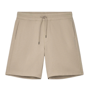 Custom <b>Men</b> Beige <b>Sweat</b> <b>Shorts</b> Elastic Waist Drawstring Side Pockets Above Knee Casual Relaxed Fit Private Label Wholesale <b>Shorts</b> - Product Image 6