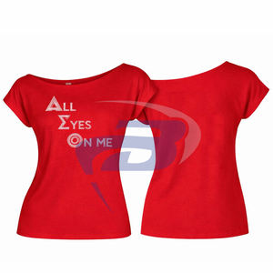 Camiseta Moderna Romántica con Hombros Descubiertos y Diseño de Pedrería para la Hermandad Delta Sigma Theta DST, con Logotipo Frontal Personalizable, Ideal para Fiestas de Verano - Product Image 3