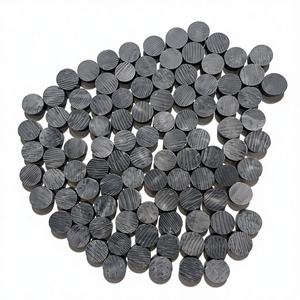 Boutons en corne de buffle écologiques et économiques, motif carré, dos plat, 4 trous, noir naturel, accessoires pour veste en jean B.S - Product Image 2