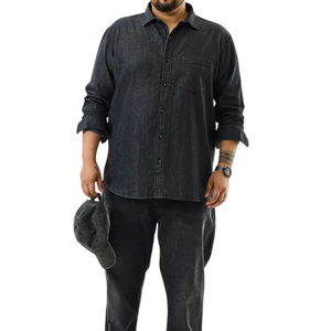 เสื้อเชิ้ตยีนส์ผู้ชายไซส์ใหญ่ ผ้าคุณภาพดี ขายส่ง สวมใส่สบาย ปรับแต่งได้ มีตัวอย่างฟรี คุณภาพเยี่ยม - Product Image 5