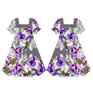 Robe Mumu pour femmes en polyester imprimé floral polynésien de la Micronésie, écologique, anti-rides, respirante, impression sublimée personnalisée - Product Image 2