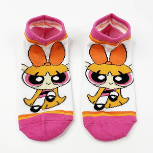 Wholesale Custom logo High Quality pink love Sweet <b>Cute</b> Women <b>Socks</b> - Product Image 2