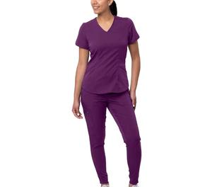 Tenues d'infirmières unisexes personnalisées, ensembles de blouses médicales en tissu tissé, uniformes d'hôpital en gros, coton et polyester avec couleur et logo personnalisés - Product Image 5