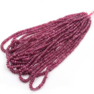 Nouvelles perles rondes en tourmaline rose tendance, 5-7 mm, brin de 16 pouces, perles lisses en tourmaline pour la fabrication de bijoux, collier - Product Image 3