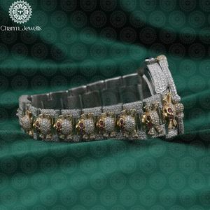 Charm Jewells Luxury Stainless Steel <b>Watch</b> Irregular Case Analog Quartz Sapphire Crystal Women Fashion Bracelet - Product Image 3