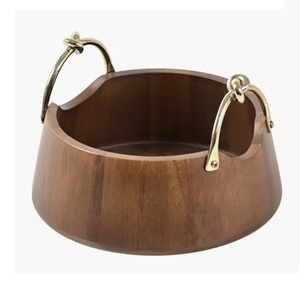 Corbeille à fruits en métal doré de luxe, nouveau style, pour la restauration et la table, centre de table, assiette - Product Image 3