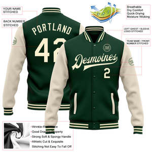 แจ็คเก็ตเบสบอลทีม Letterman ดีไซน์ใหม่ ผ้าขนสัตว์ สีดำขาว ทรงปกติ แจ็คเก็ตสไตล์วิทยาลัย ปักลายเชนีล แพทช์ปัก  แบบ unisex สีพื้น หนา - Product Image 2