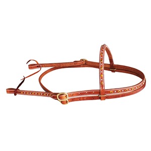 Bridon d'équitation en cuir véritable de haute qualité pour cheval, type Western, pour le contrôle du cheval - Product Image 3