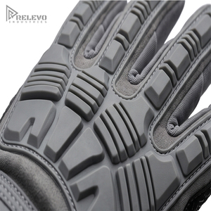 ถุงมือยุทธวิธีแบบกำหนดเอง OEM สีเทา ยางลาเท็กซ์ขึ้นรูป TPR ป้องกันข้อนิ้วเสริมความแข็งแรง ฝ่ามือเสริมความปลอดภัย สำหรับใช้งานทั่วไป - Product Image 4