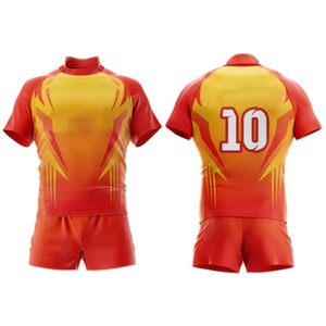 2025 New Solid Unisex <b>School</b> Club Custom Rugby Uniform Sets Heat-Transfer Printed Quick Dry Breathable Anti-Bacterial Plus Size - Product Image 2