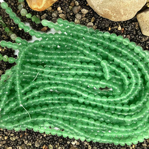 Wholesale High Quality 8MM Natural Green <b>Jade</b> Beads IGI Certified Gemstone for <b>Jewelry</b> Making Factory Price - Product Image 1