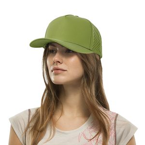 Casquette de baseball premium en mousse avec maille frontale, patch tissé et broderie personnalisée – Fournisseur en gros de couvre-chefs avec logo personnalisé - Product Image 6