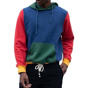 Sudadera con capucha para hombre, de tres tonos, gruesa, cálida, con forro de sherpa, informal, a la moda, para uso diario. - Product Image 1