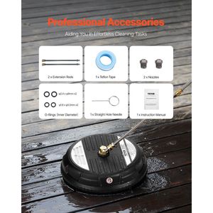 Pulitore per Superfici in Plastica da 15 Pollici con 4 Ruote, 4000 PSI Max, Connettore Rapido da 1/4, 2 Accessori per Attrezzature di Pulizia a Pressione - Product Image 6