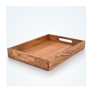 Solid Wood <b>Tray</b> Wood Premium Tea Small <b>Tray</b> Fruit <b>Snacks</b> Nuts Dessert Plate Desktop Storage Tableware - Product Image 1