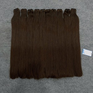 ผมต่อแบบเส้นตรงธรรมชาติ หนาปลายผม  ผมแท้เวียดนาม สีน้ำตาล มีสินค้าพร้อมส่ง ขนาดตั้งแต่ 6-32 นิ้ว - Product Image 1