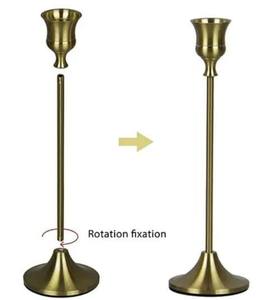 Collection de bougeoirs nordiques de luxe en fer forgé, écologiques, au design minimaliste et élégant, avec des tiges fines et élancées, stables - Product Image 3