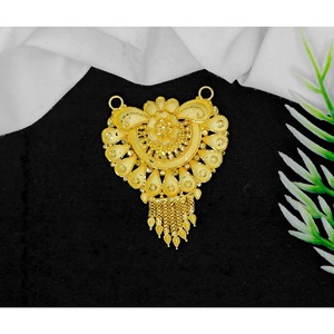 Gold Plated Tassel Women Necklace MS Pendant Necklace Indian Pendant NecklaceTrendy Necklace for Women Gold Plated Pendant - Product Image 2