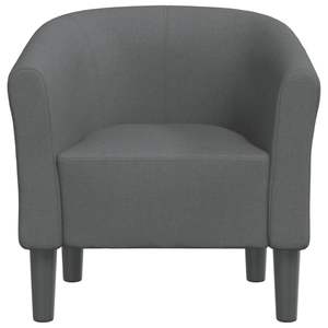 Fauteuil gris foncé pour salon - Product Image 3