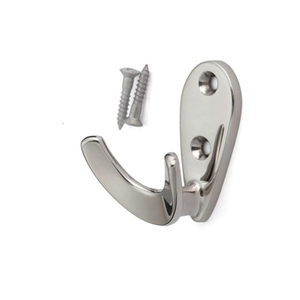 Eu-50 Stainless Steel Fork <b>Hook</b> Heavy Duty Wall Hanger For Clothes Hat Wardrobe <b>Shoe</b> Cabinet - Product Image 4