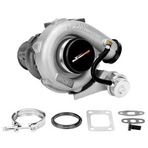 Turbocompressore T3/T4 T04E 5 Bulloni 0.63/0.5 A/R con Wastegate Esterno Universale per Motori 2.5L 1.6L Nuovo Produttore per Nissan Max - Product Image 2