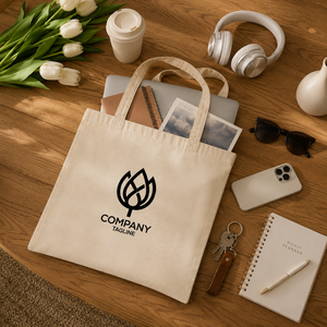 Sac fourre-tout en toile de coton robuste, écologique, réutilisable pour les courses, avec impression de logo personnalisé, poignée en coton, vente en gros - Product Image 2
