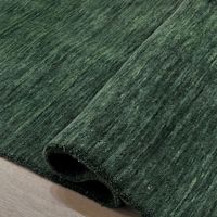 Moderner Blumenmuster-Teppich aus Handgewebter Wolle, Fleckresistent & Haustierfreundlich für Wohnzimmer & Schlafzimmer