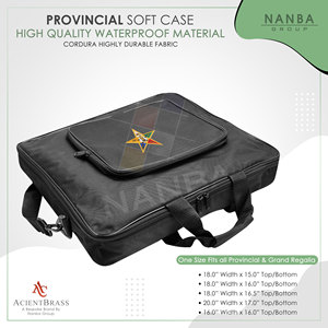 Étui souple de transport pour tablier maçonnique OES avec broderie d'emblème de poche, sac à bandoulière, étui souple pour insignes, qualité supérieure - Product Image 4