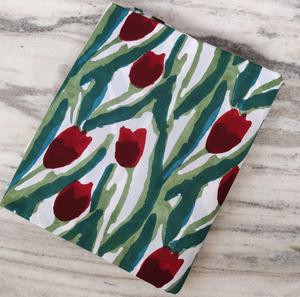 Tela de algodón suave y transpirable con estampado floral, ecológica, reutilizable, personalizada, proveedor de tela con estampado en bloque para pedidos al por mayor - Product Image 1