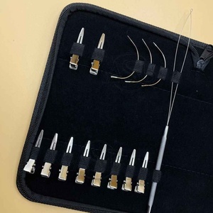 ชุดเครื่องมือคีมต่อผมทำจากสเตนเลสสีเงินชุดอุปกรณ์ไมโครบีดส์อเนกประสงค์ออกแบบโลโก้ได้ตามต้องการ - Product Image 4