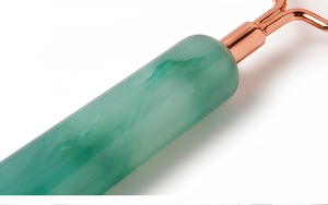 Ensemble de couverts couleur cuivre avec manche en céramique verte, cuillère et fourchette, design moderne, passe au lave-vaisselle, pour usage en cuisine - Product Image 2