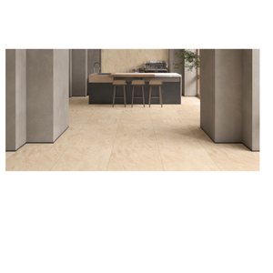 Scalework Factory French Cream Rock Style Stone Effect <b>Metal</b> Matte <b>Grid</b> Mosaic Bathroom Floor Tiles 600x1200mm 12mm Thick - Product Image 1
